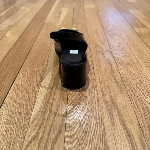 JIMMY CHOO - (New) Diamond Tilda Black Patent Slingback Loafers - NEW - Picture 7 of 16